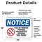 Signmission Use Of Mobile Phones Prohibited Sign With Symbol, 24 in W x Rectangle, Vinyl Decal OS-2PACK-NS-D-1824-L-18801 - alternate 5